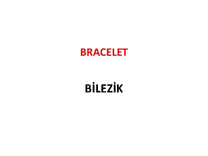 BRACELET BİLEZİK 