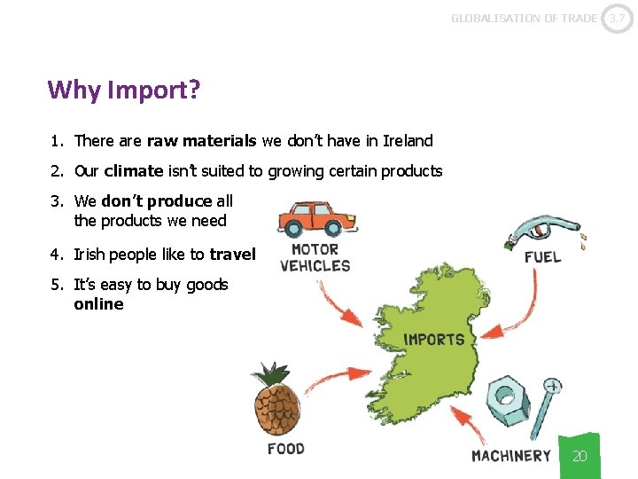 GLOBALISATION OF TRADE Why Import? 1. There are raw materials we don’t have in