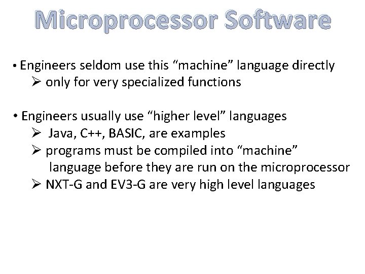Microprocessor Hardware Microprocessor on motherboard Usually the largest