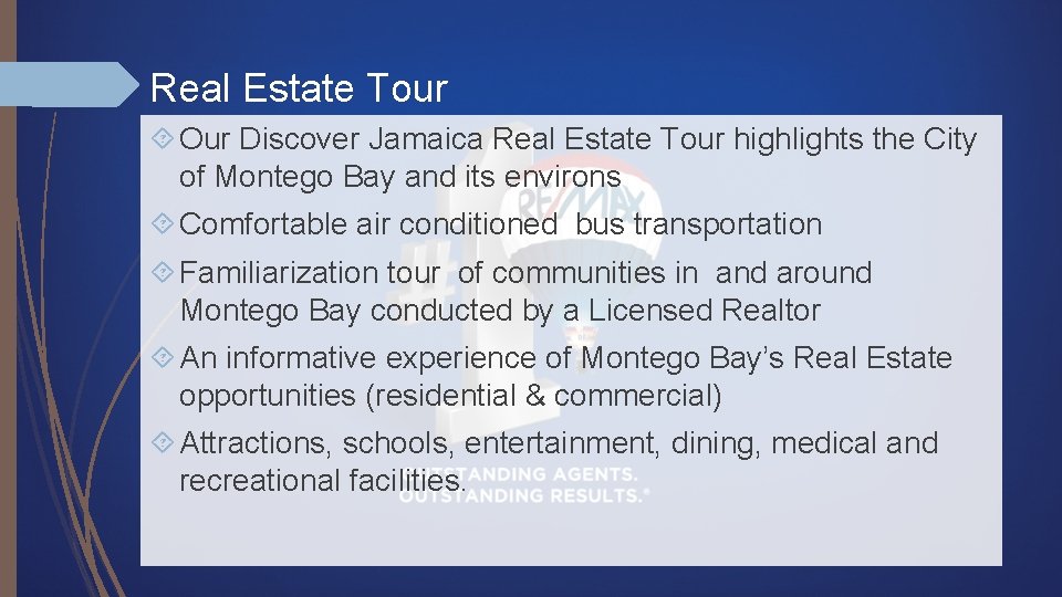 Real Estate Tour Our Discover Jamaica Real Estate Tour highlights the City of Montego