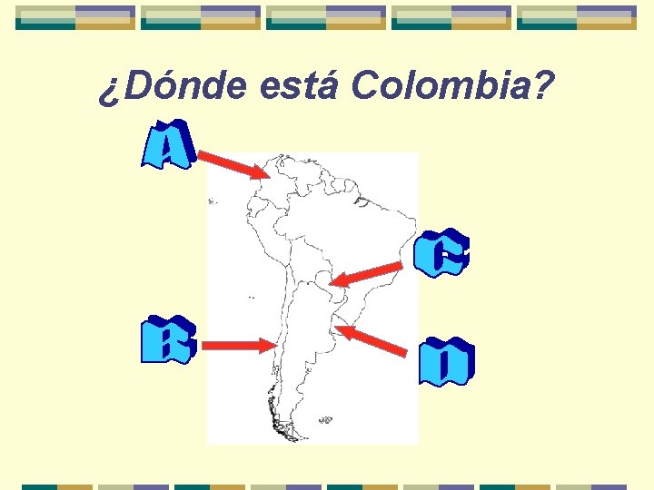 ¿Dónde está Colombia? 