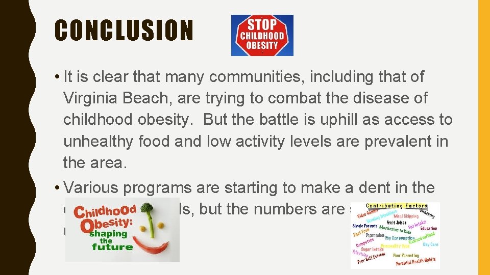 CONCLUSION • It is clear that many communities, including that of Virginia Beach, are