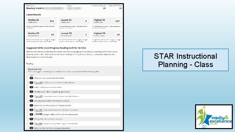 STAR Instructional Planning - Class 