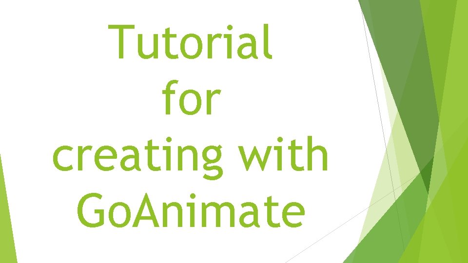 Tutorial for creating with Go. Animate 