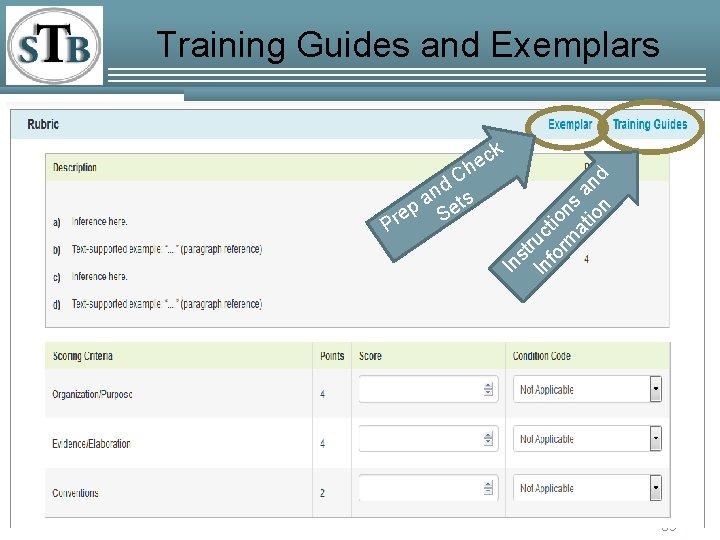 Training Guides and Exemplars In P C d n s a p Set e