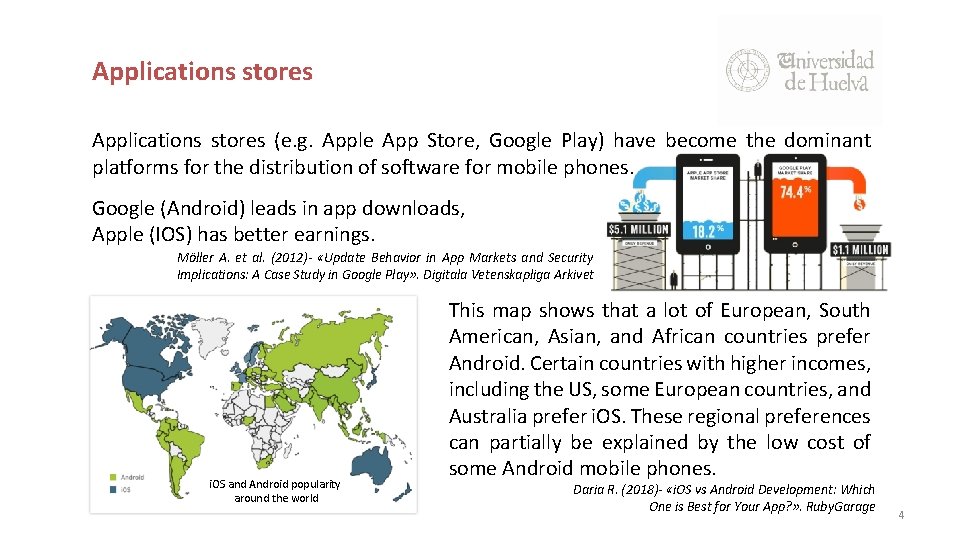 Applications stores (e. g. Apple App Store, Google Play) have become the dominant platforms