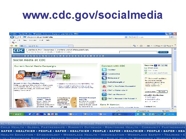 www. cdc. gov/socialmedia 