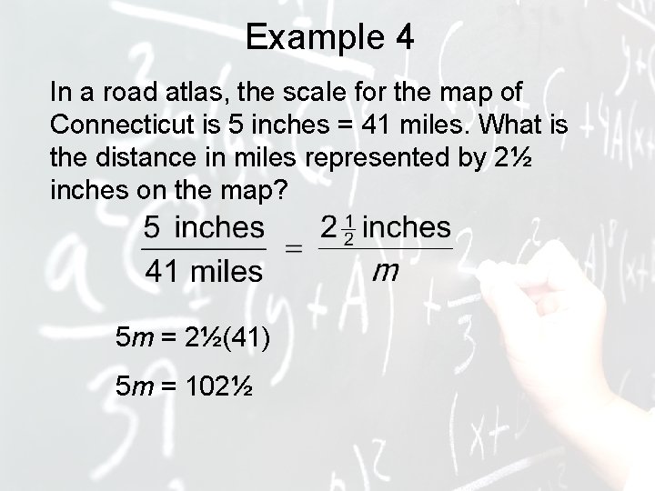 Example 4 In a road atlas, the scale for the map of Connecticut is