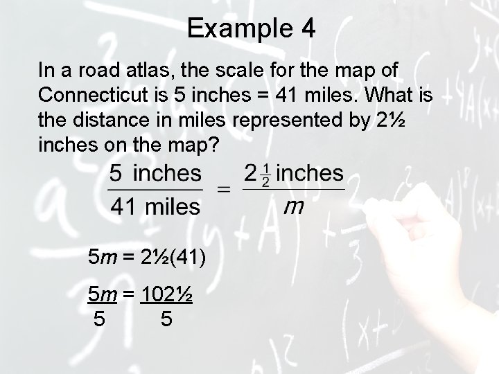 Example 4 In a road atlas, the scale for the map of Connecticut is