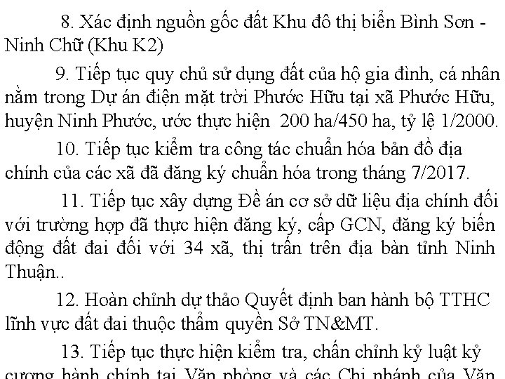 8. Xác định nguồn gốc đất Khu đô thị biển Bình Sơn Ninh Chữ