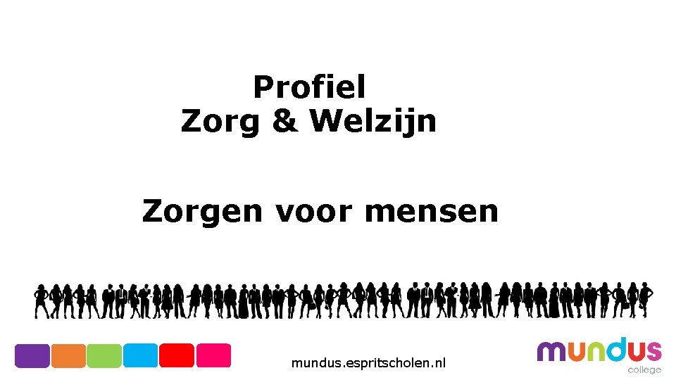 Profiel Zorg & Welzijn Zorgen voor mensen mundus. espritscholen. nl 