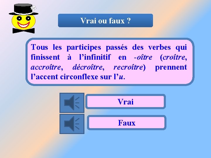 Vrai ou faux ? Tous les participes passés des verbes qui finissent à l’infinitif