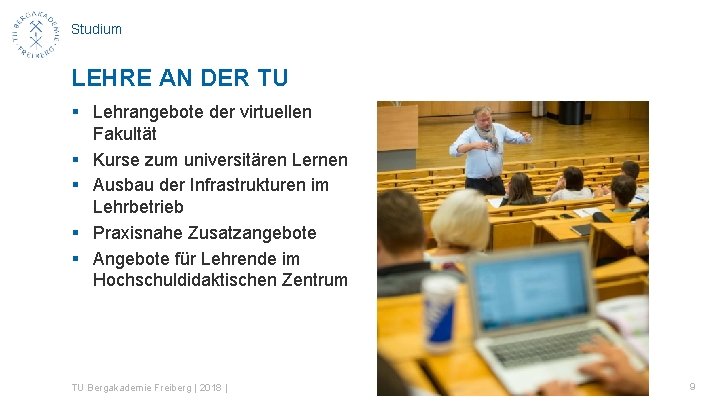 Studium LEHRE AN DER TU § Lehrangebote der virtuellen Fakultät § Kurse zum universitären