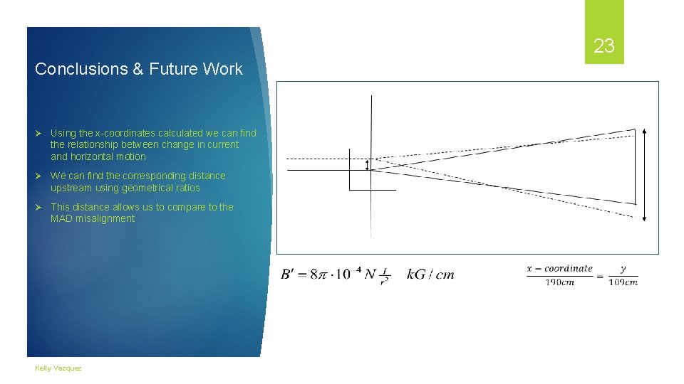 23 Conclusions & Future Work Ø Using the x-coordinates calculated we can find the 23 Conclusions & Future Work Ø Using the x-coordinates calculated we can find the