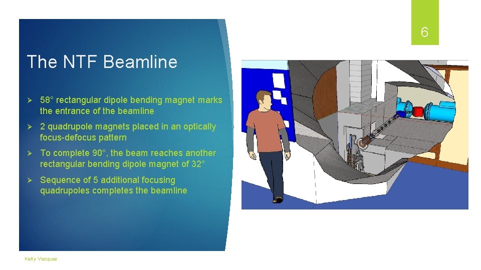 6 The NTF Beamline Ø 58° rectangular dipole bending magnet marks the entrance of 6 The NTF Beamline Ø 58° rectangular dipole bending magnet marks the entrance of