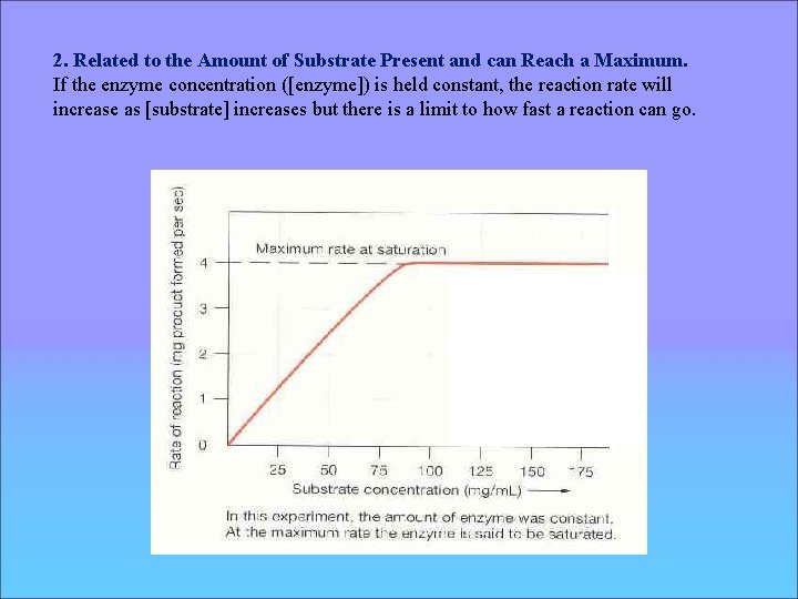 2. Related to the Amount of Substrate Present and can Reach a Maximum. If