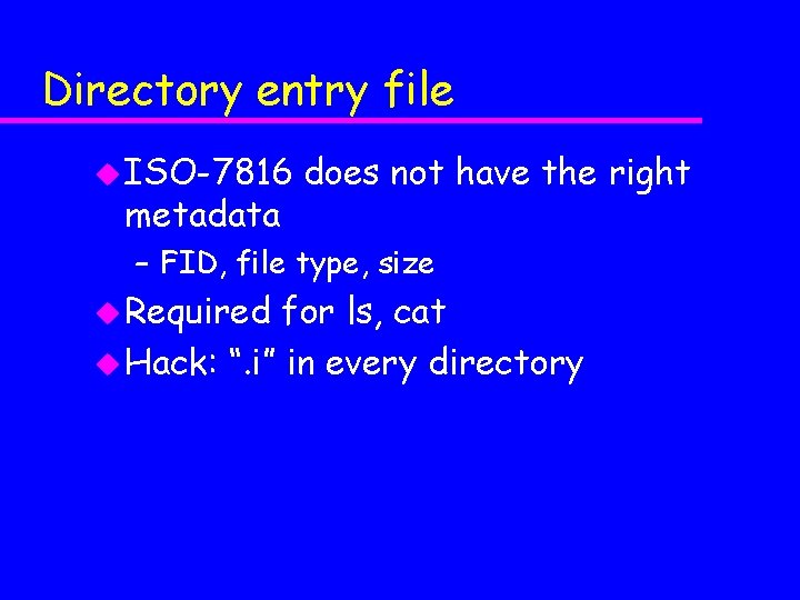 Directory entry file u ISO-7816 metadata does not have the right – FID, file