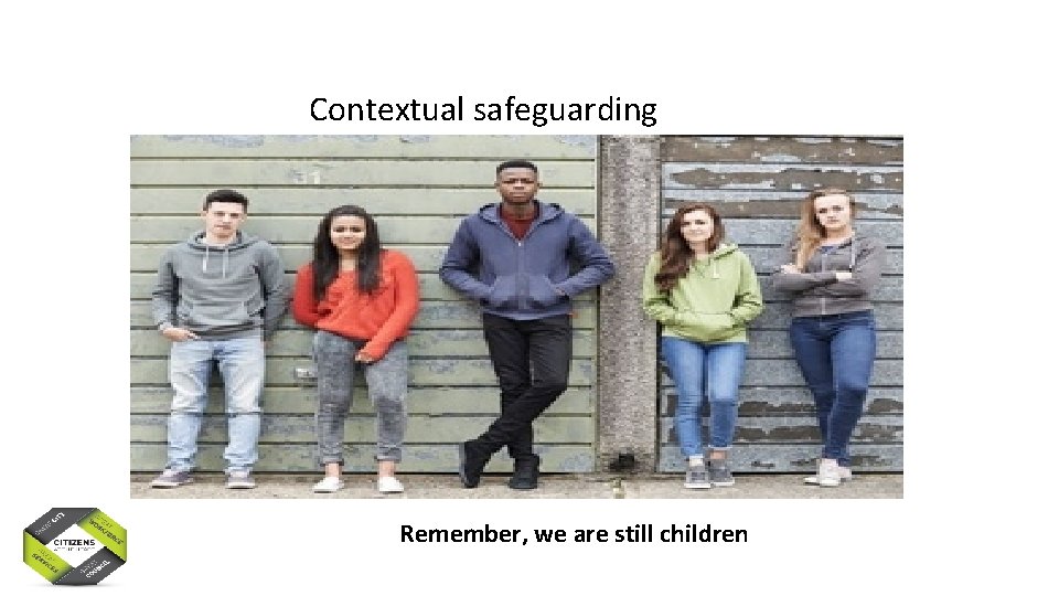 Contextual safeguarding Remember, we are still children 