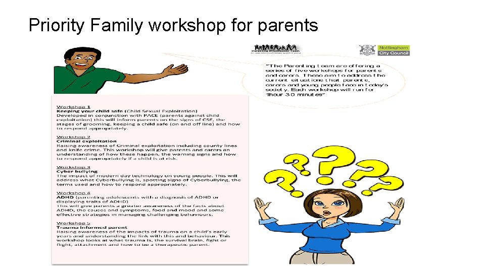 Priority Family workshop for parents 