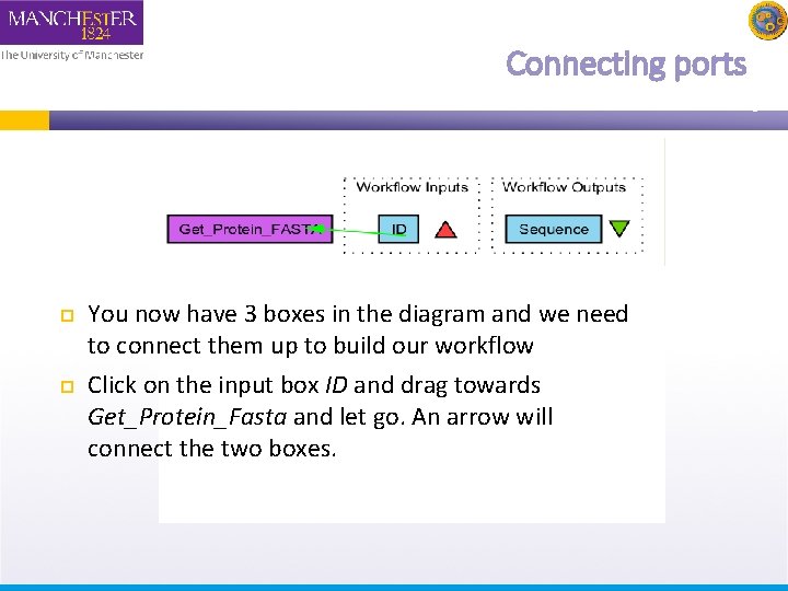 Connecting ports You now have 3 boxes in the diagram and we need to