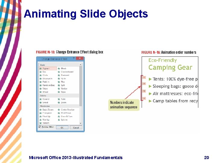 Animating Slide Objects Microsoft Office 2013 -Illustrated Fundamentals 20 