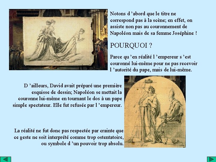 Notons d ’abord que le titre ne correspond pas à la scène; en effet,