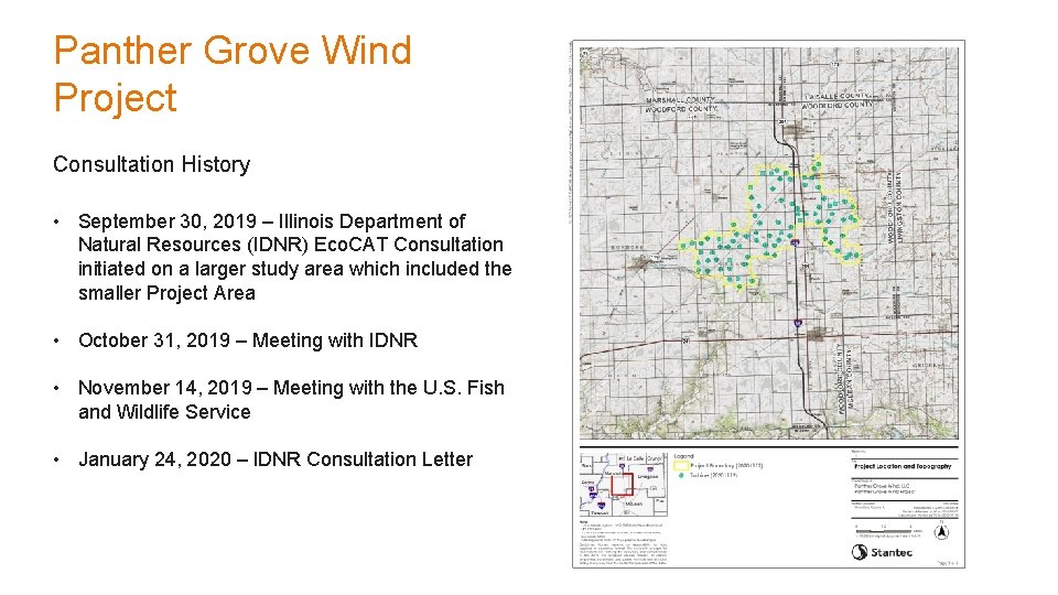 Panther Grove Wind Project Consultation History • September 30, 2019 – Illinois Department of