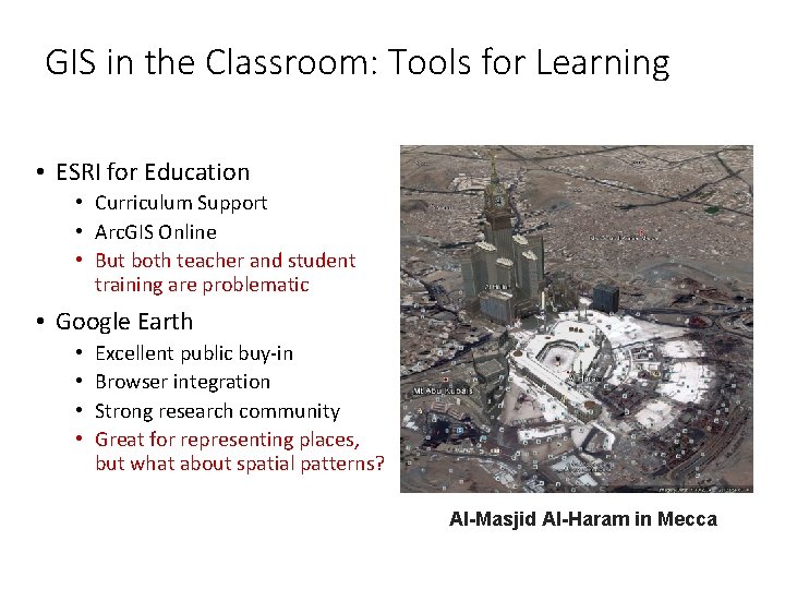 GIS in the Classroom: Tools for Learning • ESRI for Education • Curriculum Support
