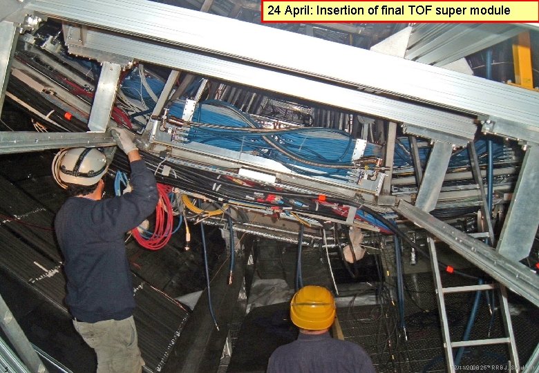 24 April: Insertion of final TOF super module 5 12/11/2008 25 th RRB J.