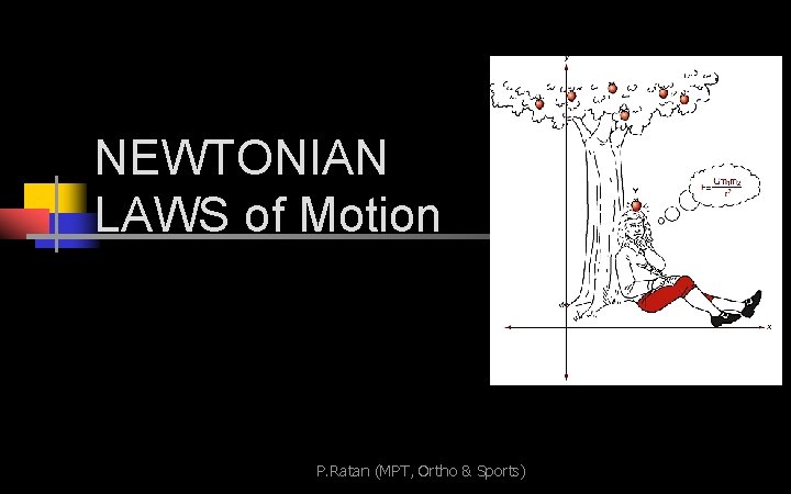 NEWTONIAN LAWS of Motion P. Ratan (MPT, Ortho & Sports) 