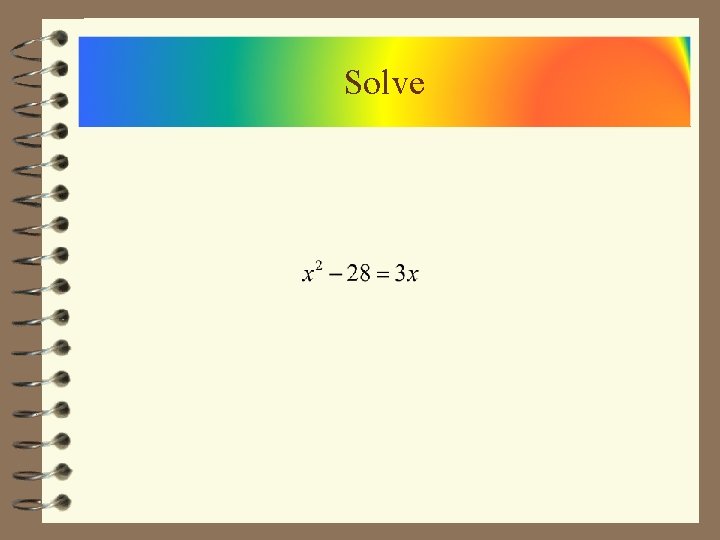 Solve 