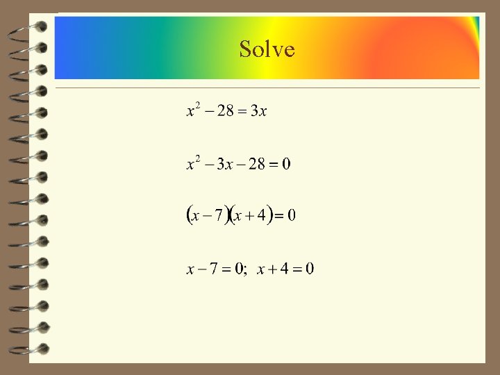 Solve 