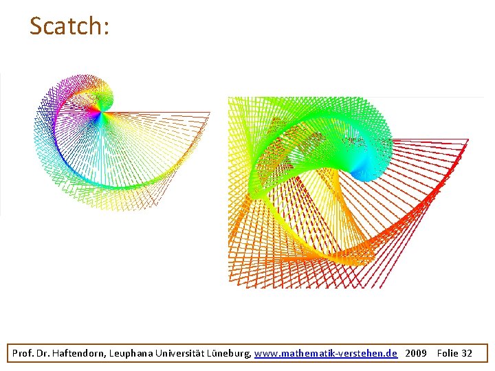 Scatch: Prof. Dr. Haftendorn, Leuphana Universität Lüneburg, www. mathematik-verstehen. de 2009 Folie 32 