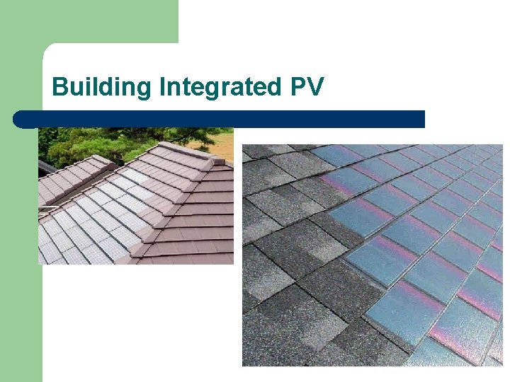 Building Integrated PV 