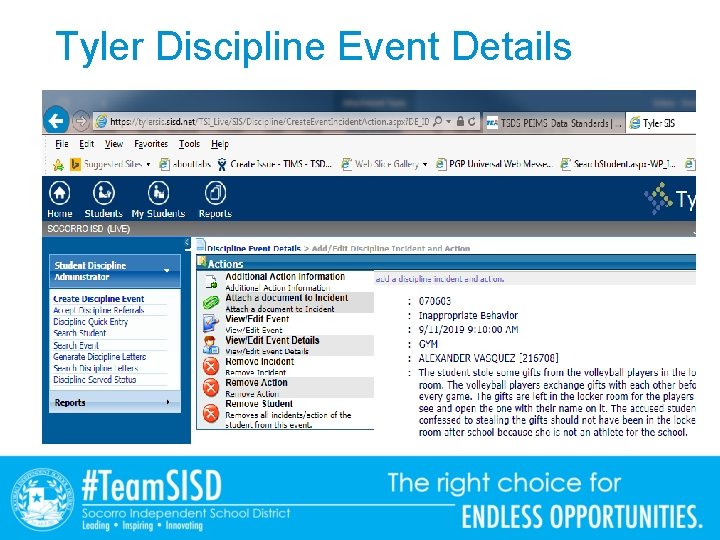 Tyler Discipline Event Details 