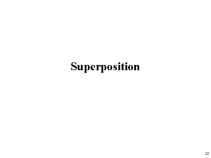 Superposition 22 