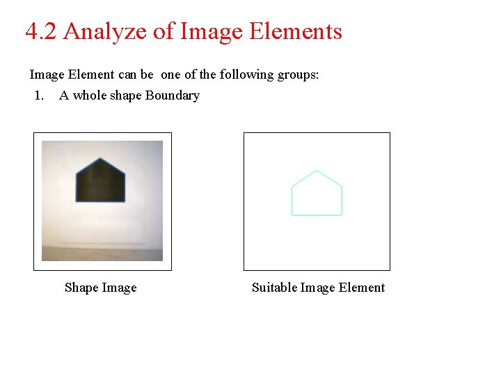 4. 2 Analyze of Image Elements Image Element can be one of the following