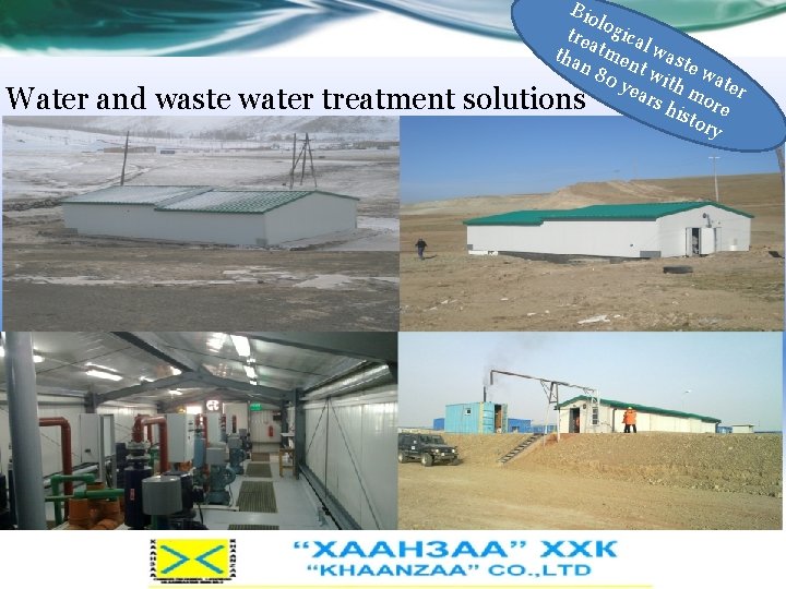 Water and waste water treatment Bio l tre ogica tha atmen l wast n