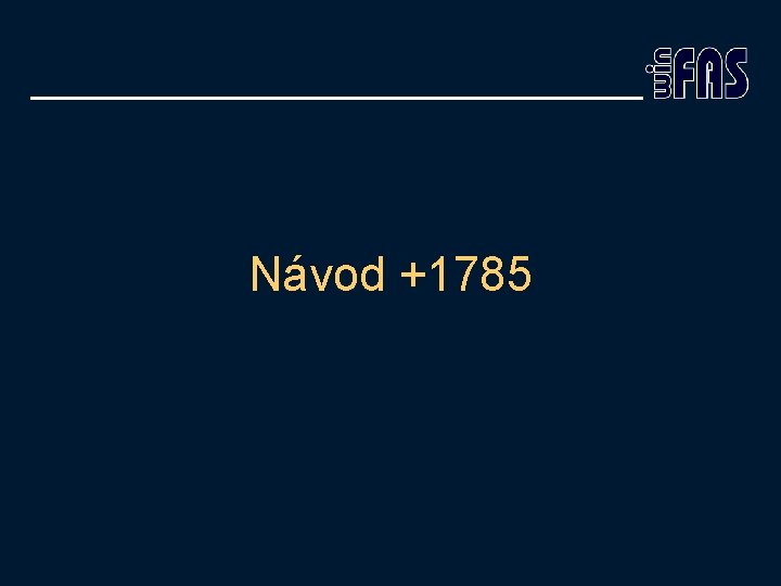 Návod +1785 