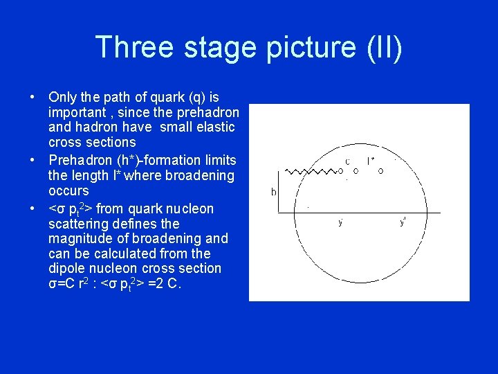Three stage picture (II) • Only the path of quark (q) is important ,