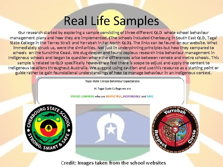 Real Life Samples Our research started by exploring a sample consisting of three different