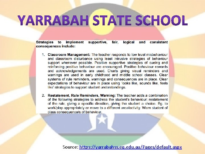 Source: https: //yarrabahss. eq. edu. au/Pages/default. aspx 