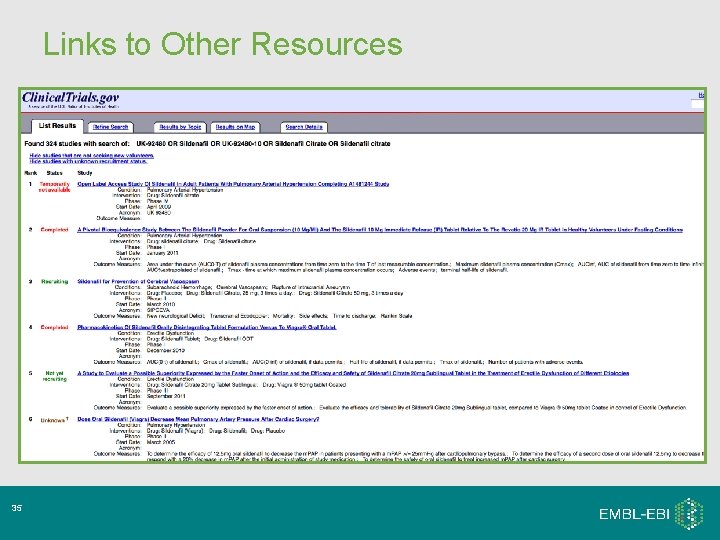 Links to Other Resources 35 Links to Other Resources 35