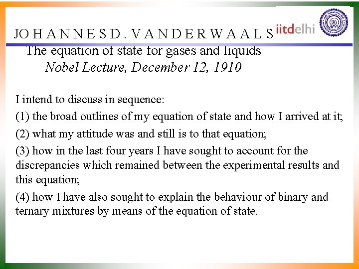 JO H A N N E S D. V A N D E R