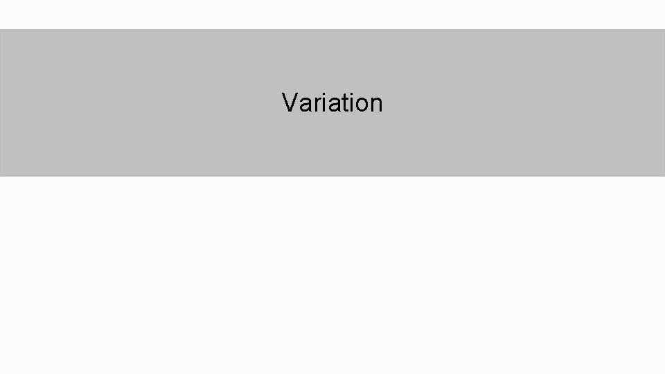 Variation 