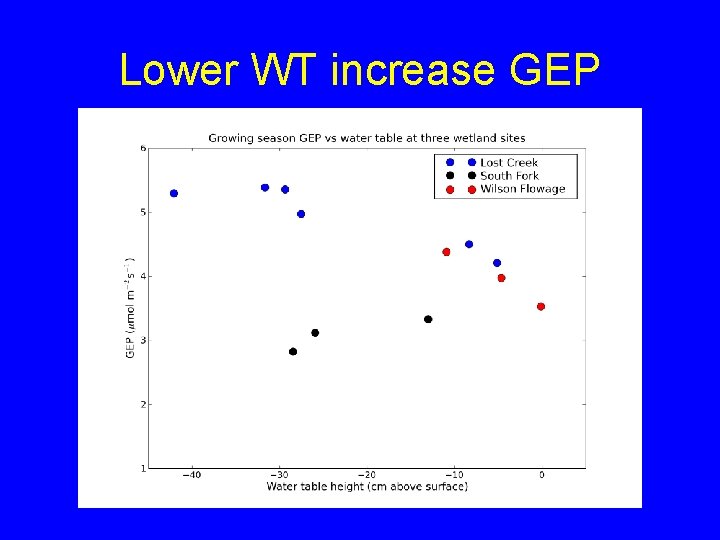 Lower WT increase GEP 