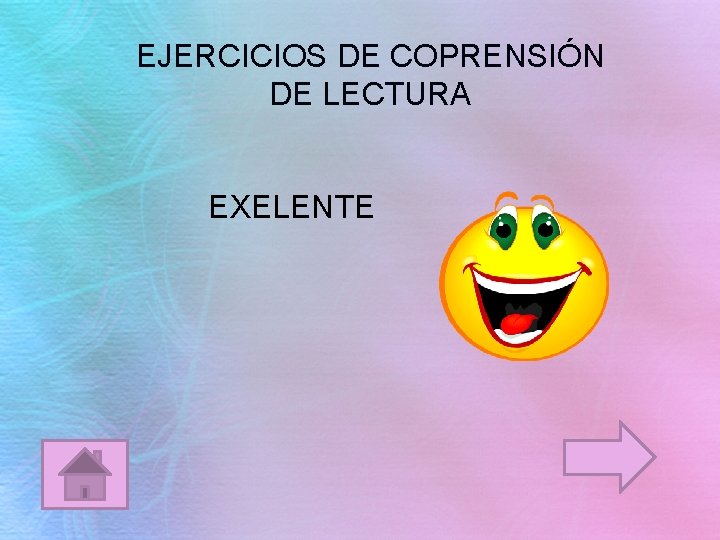 EJERCICIOS DE COPRENSIÓN DE LECTURA EXELENTE 