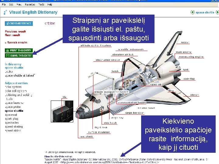 Straipsnį ar paveikslėlį galite išsiųsti el. paštu, spausdinti arba išsaugoti Kiekvieno paveikslėlio apačioje rasite