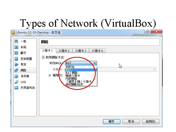 Types of Network (Virtual. Box) 