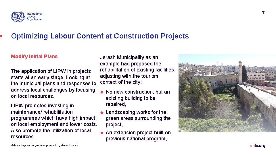 7 Optimizing Labour Content at Construction Projects Modify Initial Plans Jerash Municipality as an